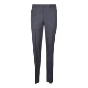 Slim Fit Grijze Wollen Broek Incotex , Gray , Heren