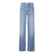 Donkere Vintage Denim Jeans met Rits Tory Burch , Blue , Dames