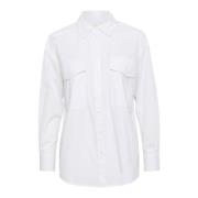 Oversized Shirt Bright White Part Two , White , Dames