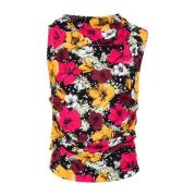 Bloemenprint Top Moschino , Multicolor , Dames