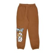 Fleece Sweatpants Rubber Heren HUF , Brown , Heren