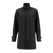 Lang Overshirt met Okselopeningen MM6 Maison Margiela , Black , Dames