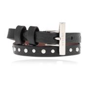 Leren armband Alexander McQueen , Black , Dames