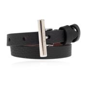 Leren armband Alexander McQueen , Black , Dames