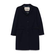 Stijlvolle Twill Coat voor Mannen Herno , Blue , Dames