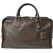 Pre-owned Leather handbags Loewe Pre-owned , Brown , Dames