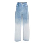 Wijde Pijp Jeans Faded Blue Gestuz , Blue , Dames