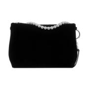 Zwart Zilver Callie Clutch Tas Jimmy Choo , Black , Dames