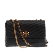 Zwarte Chevron Convertible Schoudertas Tory Burch , Black , Dames