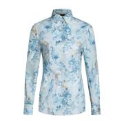 Casual Katoenen Overhemd voor Mannen Etro , Blue , Dames