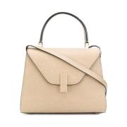 Mini Tas met Lingotto Sluiting Valextra , Beige , Dames