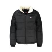 Zwarte Polyamide Jas Tommy Hilfiger , Black , Heren