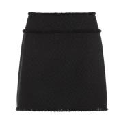 Bouclé Mini Rok Dolce & Gabbana , Black , Dames