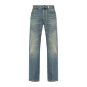 Jeans met logo Alexander McQueen , Blue , Heren