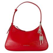 Lucky Lock Glanzende Leren Tas Givenchy , Red , Dames