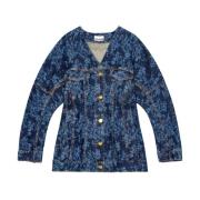 Stijlvolle Blazer voor Trendy Looks Ganni , Blue , Dames