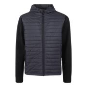 Gebreid jack met nylon voorkant Belstaff , Black , Heren