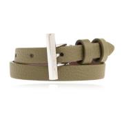 Leren armband Alexander McQueen , Green , Dames