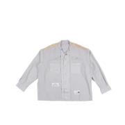 Grijze Shirts met Stijl A08Sh079 Mihara Yasuhiro , Beige , Heren