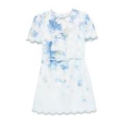 Blauwe Hemel Bloemen Kristal Jurk Zimmermann , Blue , Dames