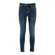 Skinny Jeans met 5 Zakken Fracomina , Blue , Dames