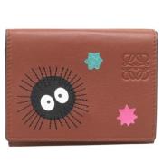 Pre-owned Leather wallets Loewe Pre-owned , Brown , Dames