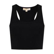 Crop Top Michael Kors , Black , Dames