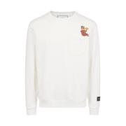 Sweatshirt met Yogi-print Iceberg , Beige , Heren