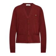 Cardigan met Cashmere Mix Vivienne Westwood , Red , Heren