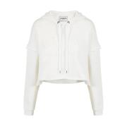 Geknipte sweatshirt met capuchon Iceberg , Beige , Dames