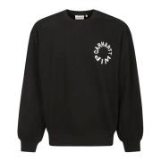 Pluche Ballon Sweatshirt met Grafische Borduursels Carhartt Wip , Blac...