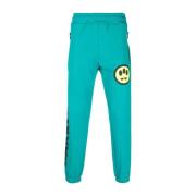 Track Pants met Groene Lock Print Barrow , Green , Heren