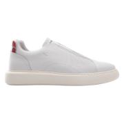 Minimalistische Leren Instapper Sneaker Ambitious , White , Heren