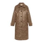 Animal Print Jas Michael Kors , Beige , Dames