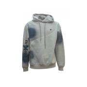 Grijze hoodie met logo borduurwerk John Richmond , Gray , Heren