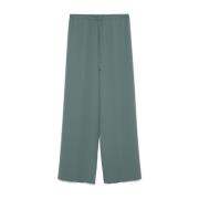 Wijde Lange Broek Dries Van Noten , Green , Dames