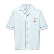 Shirt met logo Casablanca , Blue , Heren