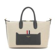 Canvas Duffle Handtas Thom Browne , Beige , Dames