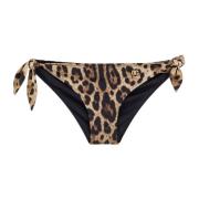 Animalier Print Bikini Broekje Dolce & Gabbana , Brown , Dames