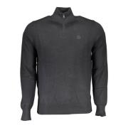 Milieubewuste half-zip trui in zwart North Sails , Black , Heren