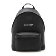 Pre-owned Leather backpacks Balenciaga Vintage , Black , Dames