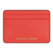 Korrelig Leren Kaarthouder Michael Kors , Red , Dames