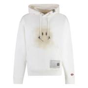 Geribbelde Katoenen Hoodie Mihara Yasuhiro , White , Heren