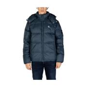 Blauwe Polyamide Jas voor Mannen Calvin Klein Jeans , Blue , Heren