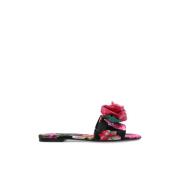 Bloemmotief slides Dolce & Gabbana , Pink , Dames