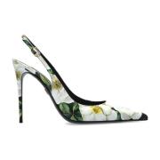 Schoenen met bloemenmotief en hak Dolce & Gabbana , Multicolor , Dames