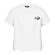 T-shirt met logo A.p.c. , White , Dames