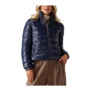 Blauwe Glansjas voor Vrouwen Tommy Hilfiger , Blue , Dames