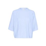 Blauwe Katella Sweat Oversized Fit Kaffe , Blue , Dames