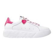 Casual Sneakers voor Dagelijks Gebruik Love Moschino , White , Dames